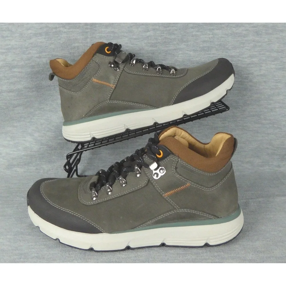 Samuel Hubbard Camino Hiker Boots Mens 11 M Gray Charcoal Nubuck Leather Outdoor